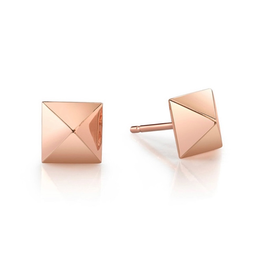 Anita Ko Spike 14-karat rose gold earrings - Picture 3 of 3